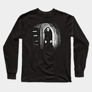 Nosferatu Vampire in Doorway Long Sleeve T-Shirt